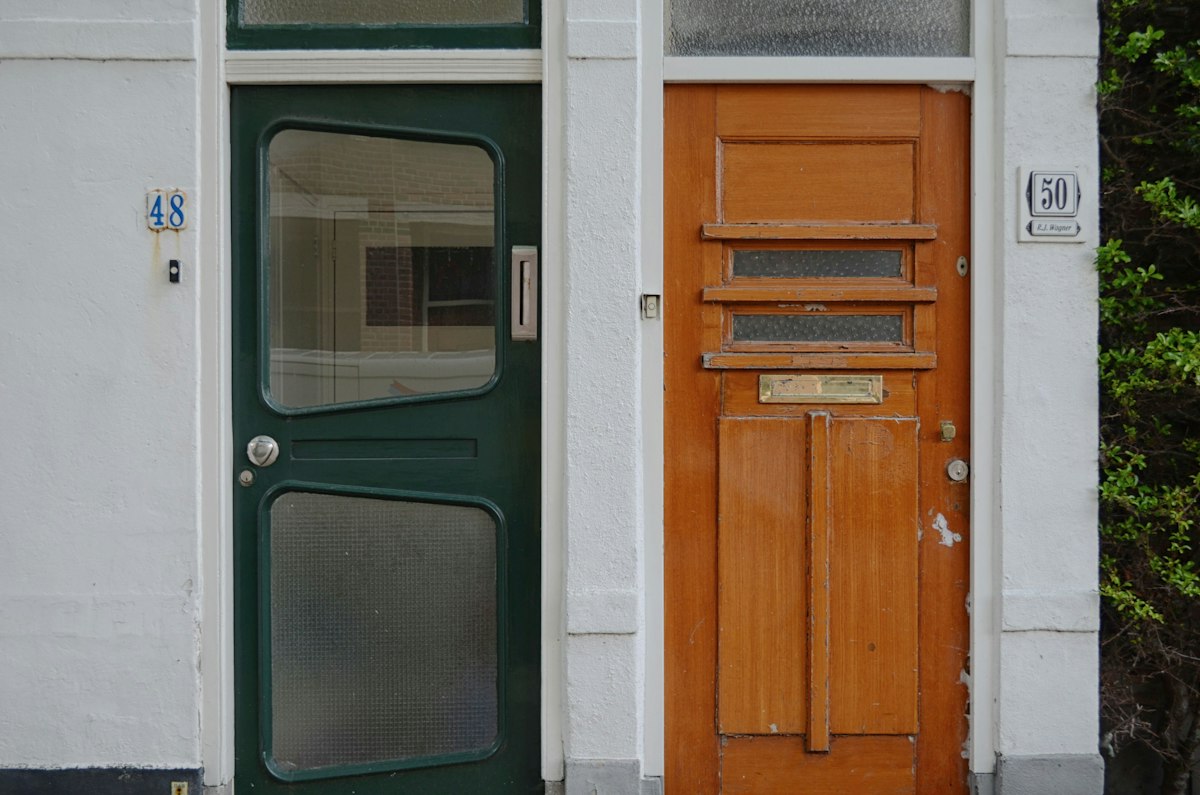 Child poverty Sussex: a green front door, one of the local doors we knock on
